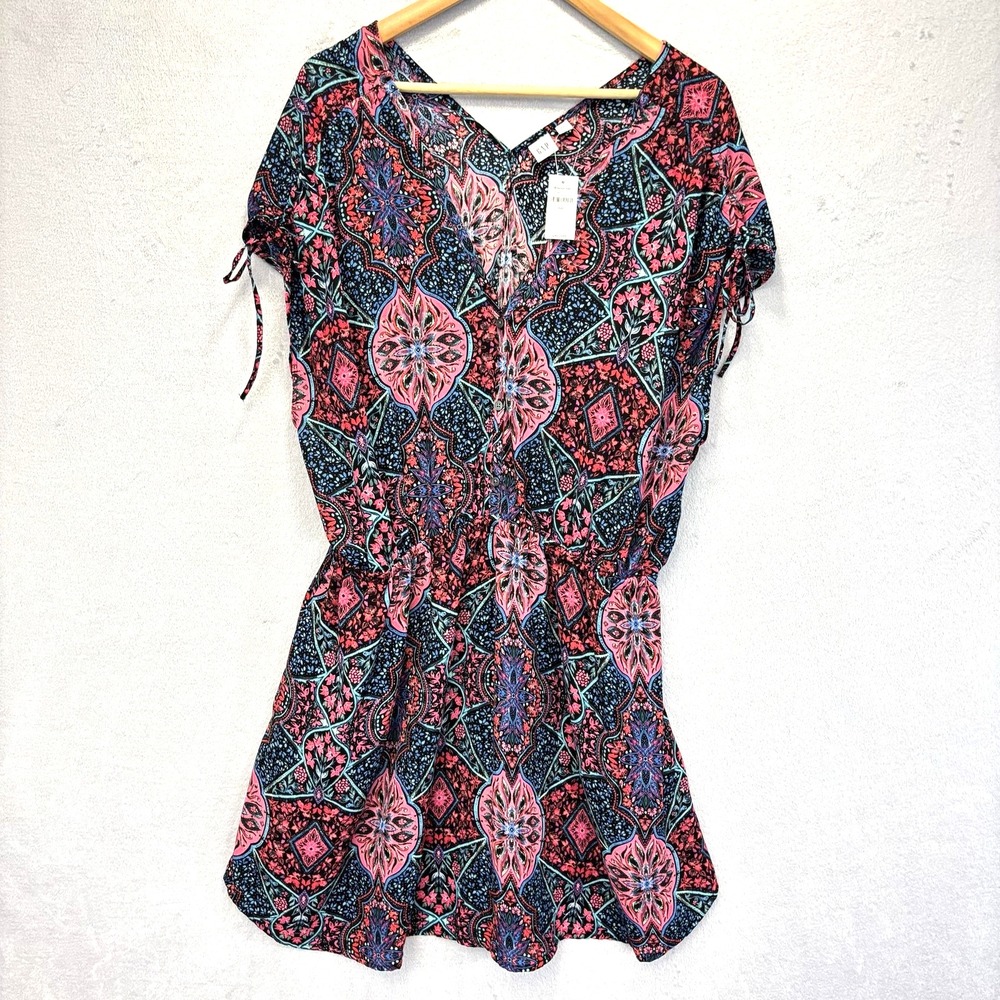NWT Gap Floral Sundress Womens XXL Feminine Lightweight Short Boho Festival 2XL